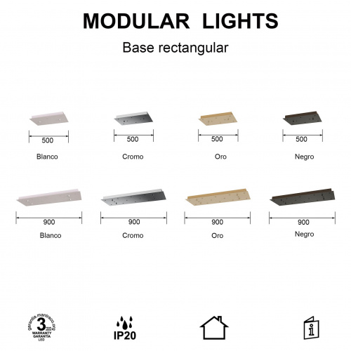 9393 Основание потолочное 14L MODULAR LIGHT FLORONES